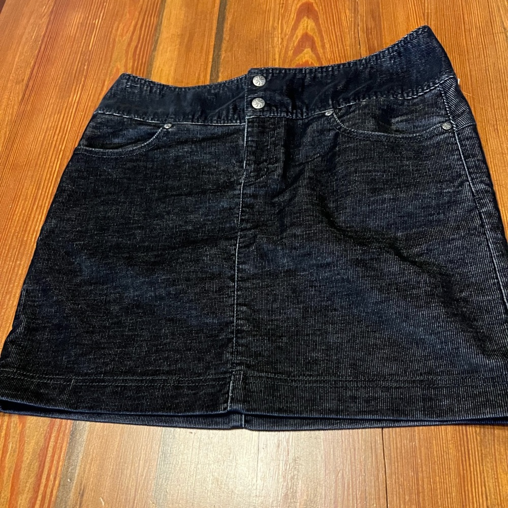 Athleta Women's Ridge Corduroy Mini Skirt Black Size 6